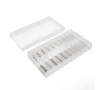 Jeffergarden Surtido de Barras de Resorte para Relojes Kit de Barras de Resorte de Acero Inoxidable 300 Piezas 20 Tamaños de 8 Mm a 27 Mm con Caja de Plástico para Reparación de Correas de Reloj