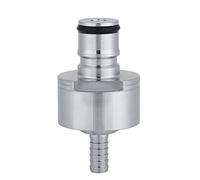 Jeffergarden Tapa de Carbonatación Tapa de Carbonatación Casera de Acero Inoxidable con Bloqueo de Líquido Desconexión 1 4 Púas de Botella de PET de Acero 304 para Agua con Gas Cerveza Fabricación