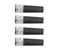 Jeffergarden Tapón de Vino Al Vacío Juego de 4 Tapones de Botella de Vino de Plástico de Silicona Conservante Reutilizable a Prueba de Fugas para Cerveza Champán Botellas de Aceite para Cenas de Bar