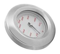 Jeffergarden Termómetro con Esfera Bimetálica Puntero de Acero Inoxidable Medidor de Temperatura 122 a 842 °F Rosca M8x1 Esfera de 75 Mm para Barbacoa Parrilla Horno Cocina Cocinar Alimentos y