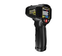 Jeffergarden Termómetro Infrarrojo, Pistola de Temperatura Digital sin Contacto, Emisividad Ajustable para Cocinar, Barbacoa, Uso Industrial y Automotriz (BLACK)