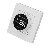 Jeffergarden Termostato de Calefacción Inteligente, Perilla Táctil con 5 Opciones de Retroiluminación, Interruptor de Control de Temperatura de Pantalla Fácil de Leer AC 95-245V Controlador de
