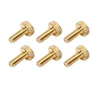 Jeffergarden Tornillo de Bloqueo de Cuerda de Puente Trémolo de 6 Piezas, Hierro, Tornillos de Afinación Fina de Fácil Instalación, para Piezas de Repuesto de Guitarra Eléctrica (GOLD)