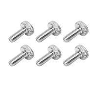 Jeffergarden Tornillo de Bloqueo de Cuerda de Puente Trémolo de 6 Piezas, Hierro, Tornillos de Afinación Fina de Fácil Instalación, para Piezas de Repuesto de Guitarra Eléctrica (SILVER)