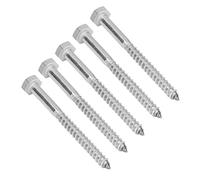 Jeffergarden Tornillos Hexagonales de Acero Inoxidable 304, Tornillos Autorroscantes para Madera de Alta Dureza, Ideales para Proyectos de Carpintería (M6*70MM)