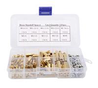 Jeffergarden Tornillos Separadores M4 120PCS 304 Kit de Acero Inoxidable