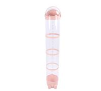 Jeffergarden Tubo de Almacenamiento de Animales de Peluche, Organizador de Plástico con Luz Ajustable, Soporte para Juguetes de Peluche de 162cm para Sala de Juegos y Dormitorio (PINK)
