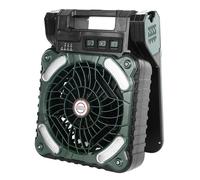 Jeffergarden Ventilador de Energía Solar, Ventilador Solar Baja Intoxicación 4 Velocidad de Motor sin Escobillas Ajustable para Pesca (OD verde)