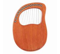 Jeffergarden Walter.t Arpa de Lira de 16 Cuerdas, Instrumento Clásico de Madera de Caoba con Bolsa de Transporte y Llave de Afinación para Músicos y Viajeros