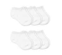 Jefferies Socks Baby Girl Unisex Recin nacido Sport sin costura Medio Cushion Low Cut 6 Pack White 0-3 meses EE. UU.