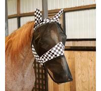 Jeffers Expression - Máscara antimoscas con orejas y nariz - Skater Cowgirl - Caballo de tamaño Cob - Protección UV de insectos, máscara ligera y transpirable para caballos, viajes, equipo de verano
