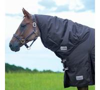 Jeffers Mameluco Stomper - Alfombra de cuello marrón, grande, impermeable, 1680D, duradero, relleno de poliéster de 0 g, par perfecto para sábanas y mantas, máxima protección para caballos en todo