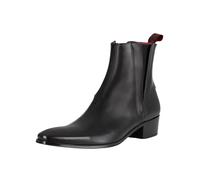 Jeffery West de los hombres Botas de cuero Carlito, Negro