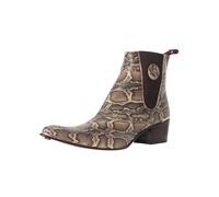 Jeffery West de los hombres Botines Chelsea de cuero, marrón