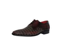Jeffery West de los hombres Zapatos Derby de cuero, rojo
