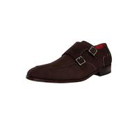 Jeffery West Hombre Zapatos Monje De Ante, Dark Brown, 44 EU