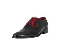 Jeffery West Hombre Zapatos Oxford De Piel Pulida, Black