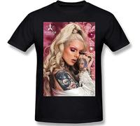 Jeffree Star Mens Fashion Casual Basic Short Sleeve T-Shirts T-Shirt Black XL
