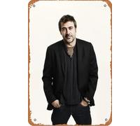 Jeffrey Dean Morgan - Póster de celebridades vintage para decoración de pared del hogar, bar, cafetería, placa de metal, 30,5 x 20,3 cm