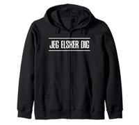 Jeg Elsker Dig - Camiseta danesa I Love You Sudadera con Capucha