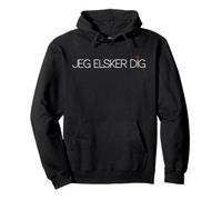 Jeg Elsker Dig - Camiseta danesa I Love You Sudadera con Capucha