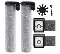 Jegehoyo Juego de accesorios de cepillo giratorio y filtro HEPA para Rowenta X-Clean 2 / X-Clean 4 Aspiradora, 2 rodillos de cepillo, 2 filtros HEPA, 1 cepillo lateral, 2 filtros de esponja