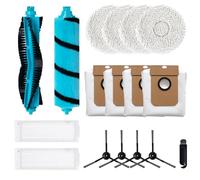Jegehoyo Juego de accesorios para robot aspirador Cecotec Conga 11090, piezas de repuesto con 2 cepillos principales, 2 filtros, 4 cepillos laterales, 4 bolsas para el polvo, 4 paños de limpieza, 1
