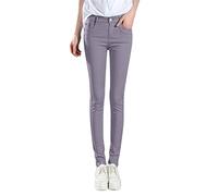 Jeggings Fit Push Up Mujer Chic Baratos a la Modelo Jogging Yoga Vintage Chic Jeans Ultra Cómodos, Vaqueros Ajustados, morado, M