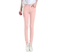 Jeggings Fit Push Up Mujer Chic Baratos a la Modelo Jogging Yoga Vintage Chic Jeans Ultra Cómodos, Vaqueros Ajustados, rosa, M