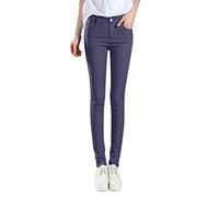 Jeggings Fit Push Up Mujer Chic Baratos a la Modelo Jogging Yoga Vintage Chic Jeans Ultra Cómodos, Vaqueros Ajustados, rojo sandía, M