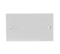Jegs Placa ciega doble de 2 bandas, color blanco PPJ076DT