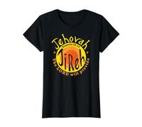 Jehová Jireh El Señor proporcionará los Nombres de Dios Cristiano Camiseta gráfica económica, Mujer, Negro, M