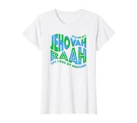 Jehová Raah El Señor Mi Pastor Nombres Hebreos De Dios Camiseta gráfica económica, Mujer, Blanco, XL