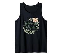 Jehová Rapha Cristiano Floral Biblia Verso Éxodo 15:26 Camiseta sin Mangas