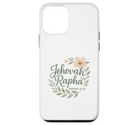 Jehová Rapha Cristiano Floral Biblia Verso Éxodo 15:26 Carcasa para iPhone 12 mini