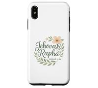 Jehová Rapha Cristiano Floral Biblia Verso Éxodo 15:26 Carcasa para iPhone XS Max