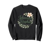 Jehová Rapha Cristiano Floral Biblia Verso Éxodo 15:26 Sudadera