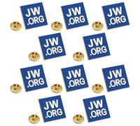 Jehovah Witness - Juego de pines de los testigos de Jehová (JW.org) para corbata, solapa o chaqueta de hombre o mujer, forma redonda o cuadrada