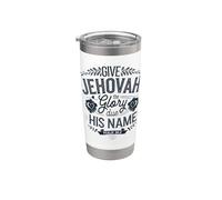 Jehovahs Witness 2025 Year Text Give Jehovah Glory JW ORG JW Vaso térmico de acero inoxidable de doble pared