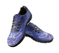 Jeiento Zapatillas para mujer, estilo bohemio, para caminar, con cordones, para correr, trabajar, zapatos planos, Galaxy Bling Butterfly Mandala Flower, 36 EU