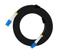 Jeirdus Cable de fibra óptica SMF blindado LC a LC para exteriores, 75 metros, cable de conexión óptica, monomodo 9/125 LC-LC