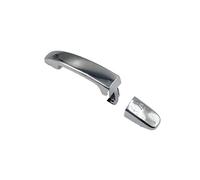 Jeiuvrao Manija exterior de puerta totalmente cromada con tapa Para ford ranger Para mazda bt50 2012-2019(Handle no hole)
