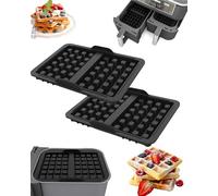 JEJA Moldes para Gofres Belgas, Moldes de Silicona, 2 piezas, Compatible con AF300EU, AF400EU, AF451EU, SL400EU y AF500D Freidoras de Aire Caliente