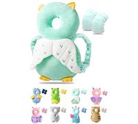 JEJA Protector de Cabeza de Bebé, Ajustables Suave Anti Caídas Soporte para la Cabeza del Bebé, para Edad 4-24 Meses - Búho con rodilleras bebe Protectores