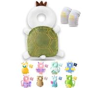 JEJA Protector de Cabeza de Bebé, Ajustables Suave Anti Caídas Soporte para la Cabeza del Bebé, para Edad 4-24 Meses - Cornudo con rodilleras bebe Protectores