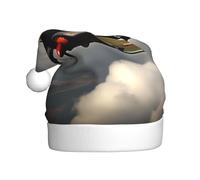 JEJEA Avión de la Segunda Guerra Mundial 2-Standard-Scale-2_00x Impresión Gorros de Navidad para adultos, sombreros de Papá Noel para divertidos, sombreros de Navidad novedosos, para fiesta de Navidad