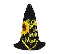 JEJEA Blessed To Be Called Nana - Traje de mago con capucha para Halloween, cosplay, fiesta de Navidad, disfraz de mago, capa medieval renacentista