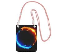 JEJEA Bolso cruzado para teléfono con estampado de dragones de fuego y hielo para mujeres y hombres, correa ajustable, para viajes, compras, Pink, Talla única