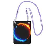 JEJEA Bolso cruzado para teléfono con estampado de dragones de fuego y hielo para mujeres y hombres, correa ajustable, para viajes, compras, Purple, Talla única