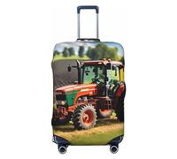 JEJEA Company Farm Tractors - Funda protectora para maleta de viaje, lavable, antiarañazos, con estampado de tractores, Black, L